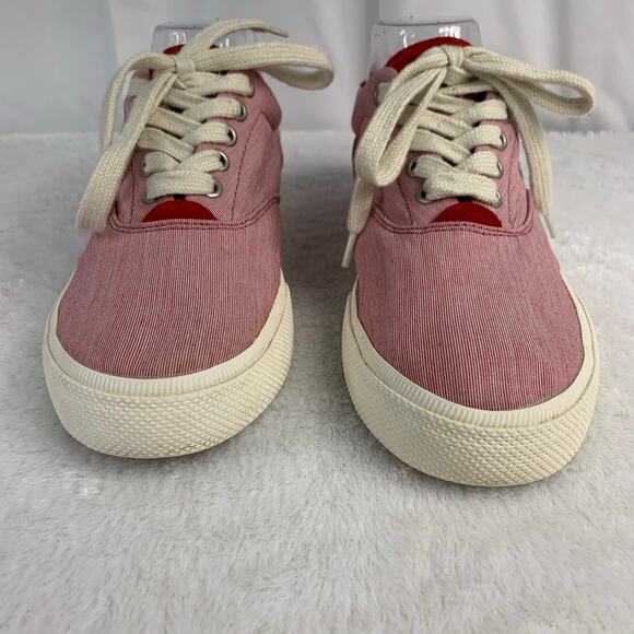 Polo Ralph Lauren Men's Vaughn Pinstripe Sneakers Size 7.5 - Picture 3 of 9